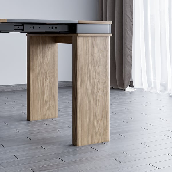 Free Shipping on Modern Extendable Dining Table Rectangle Sideboard