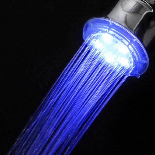 LED Shower Head with Three Lights LED Fixed Showerheads for Bathroom