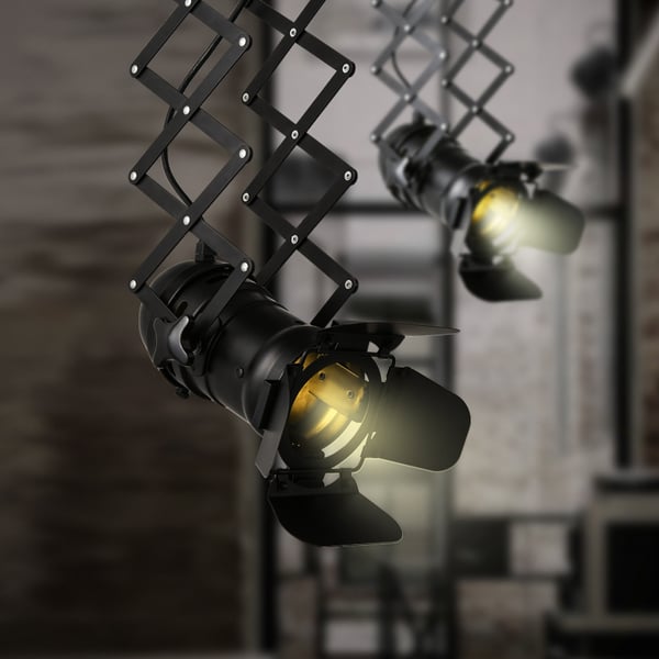 Industrial 1Light Extendable Pendant Light Metal Ceiling Hanging Light