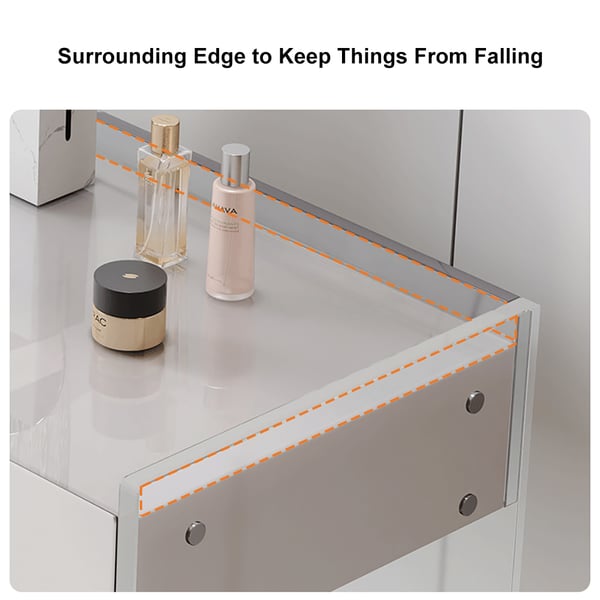 Free Shipping on Modern Floating Acrylic Makeup Vanity Vanity Desk with