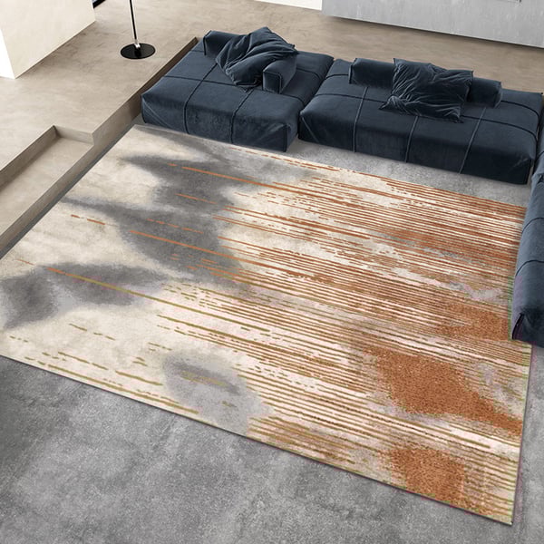 6' x 9' Modern Abstract Multicolored Rectangle Area Rug Faux Cashmere