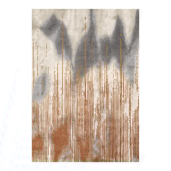 6' x 9' Modern Abstract Multicolored Rectangle Area Rug Faux Cashmere