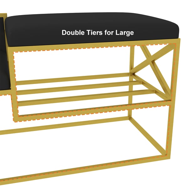 Free Shipping on Modern PU Leather Upholstered Hallway Bench Black with