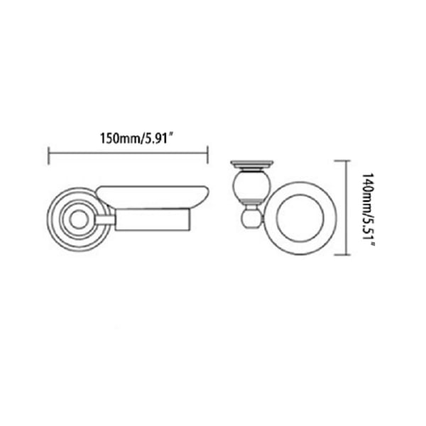 Shower Soap Dish Holder Brass Vintage Soap Dish for Bathroom Kitchen in