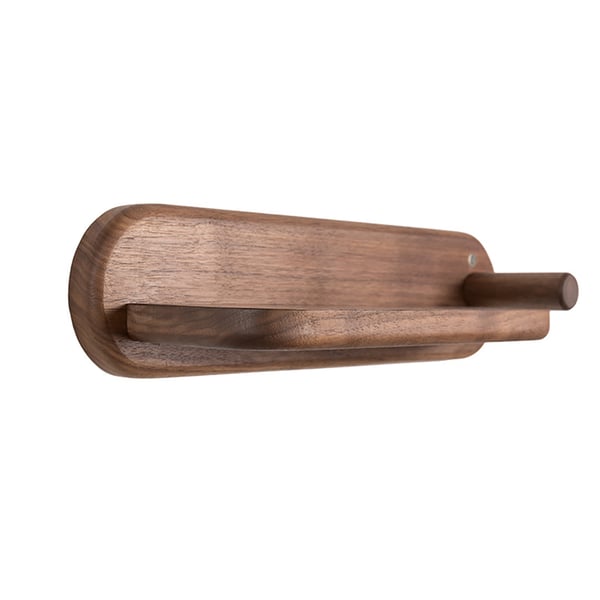 Free Shipping on Wood Hair Dryer Holder Rack in Walnut with Accessories