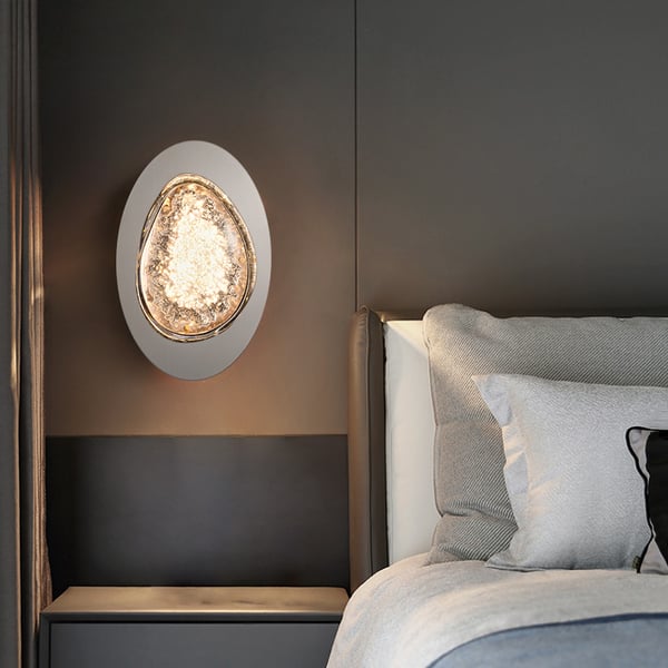Black Crystal Wall Sconce LED Modern Wall Lighting with Acrylic Novelty Shade Home Deco