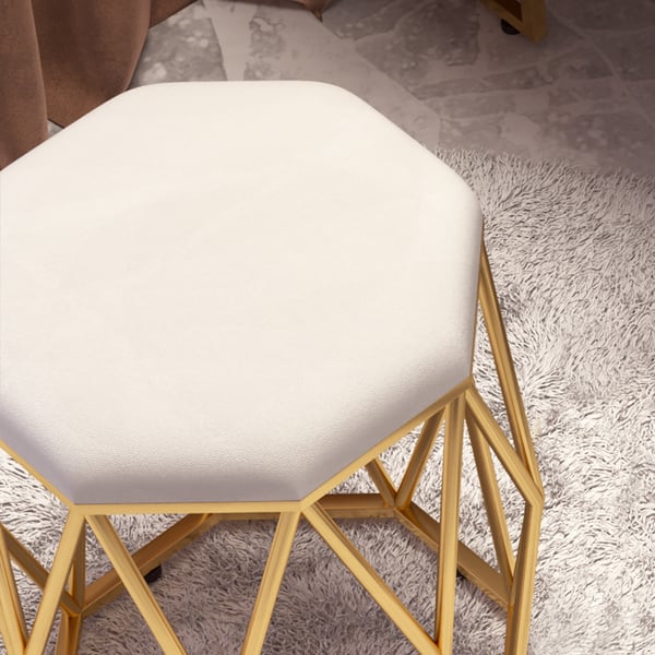 Free Shipping on Modern White Extendable Makeup Vanity 5 Drawers