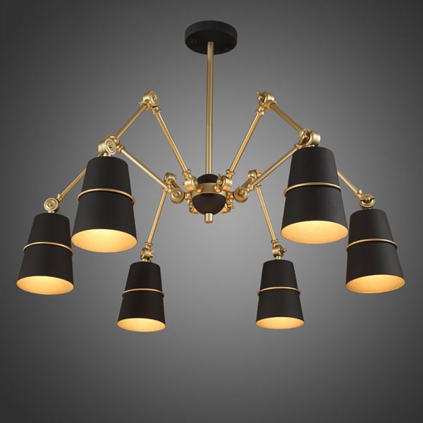 Modern Black Brass Pendant Light | Homary UK