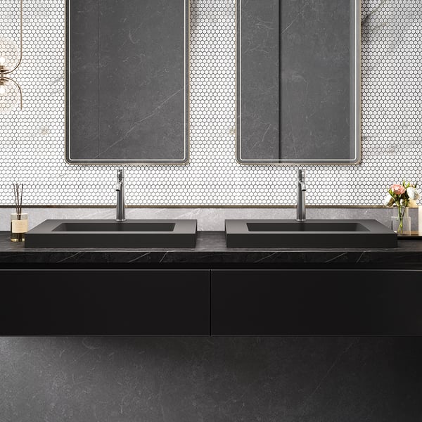 23"Rectangular Concrete Gray Dropin Bathroom Sink Homary