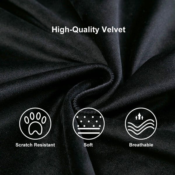 Free Shipping on Black Velvet Swivel Bar Stool with Full Back