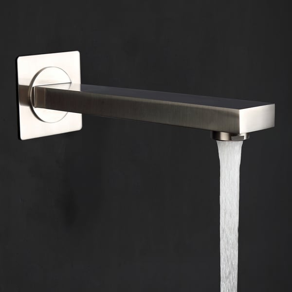 Modern Square 10" Brass Rainfall Shower Head Wall Mount shower System