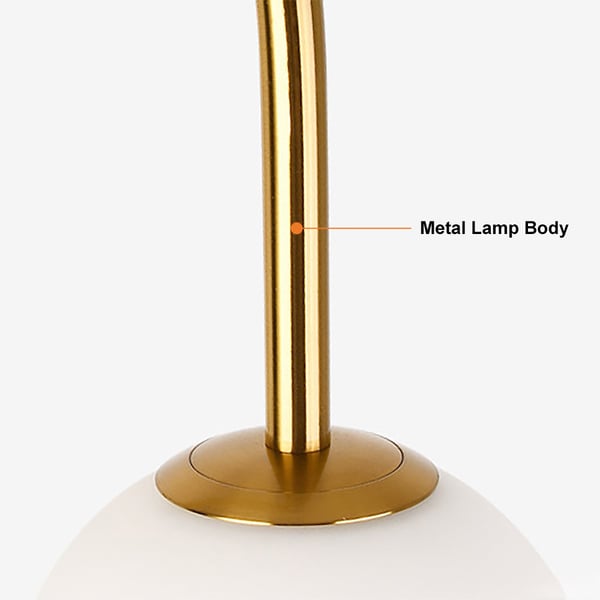 Free Shipping on Globeal 60" Modern Arc Floor Lamp with Shelf in Gold