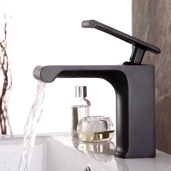 Single Hole Antique Black Bathroom Vessel Sink Faucet Single Handle