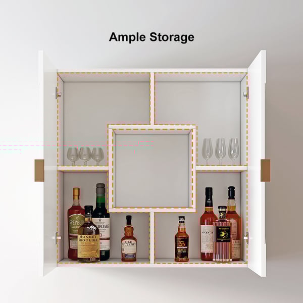 Free Shipping on Modern White Hanging Wall Mounted Wine with