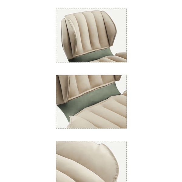 Backrest Adjustable Height PU Leather Upholstered Swivel Bar Stool-Homary