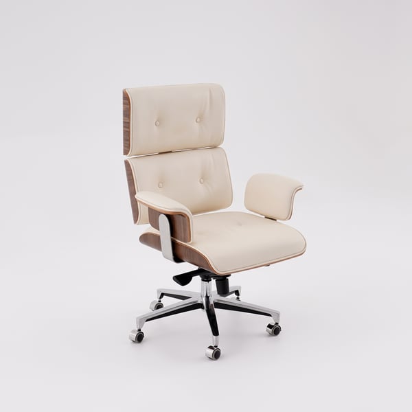 Free Shipping on Modern Off White Home Office Chair Upholstered Swivel