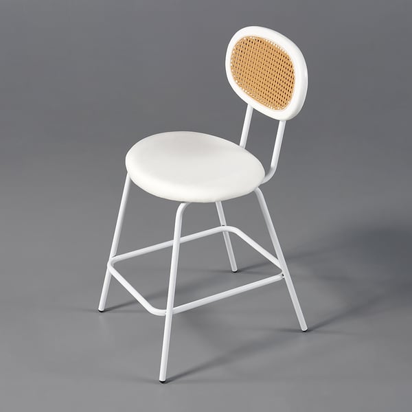 Free Shipping on White Velvet Counter Height Stools (Set of 2) with
