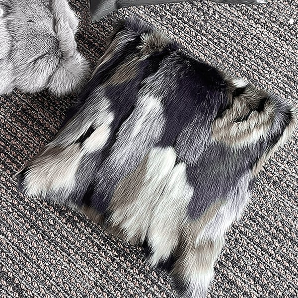 Lot De 2 Taies D'oreiller Décoratives D'hiver En Peluche, Housse De Coussin Pour Canapé De Noël, Chambre à Coucher, 45x45CM, Blanc | Leroy Merlin