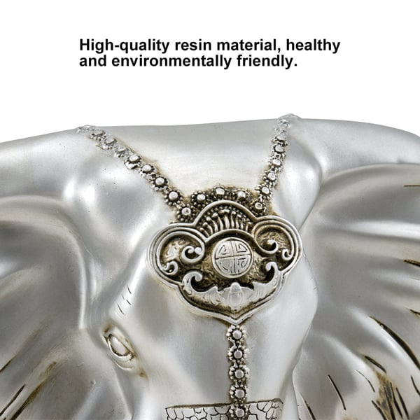 3D Elephant Head Wall Decor Home Artificial Animal Hanging Art Living