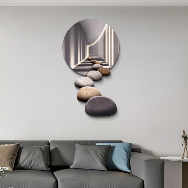 DecoSoul Metal Dandelion Wall Art - Modern Flower Decor For Living Room & Bedroom - Nature Inspired Pusteblume Design Housewarming Gift