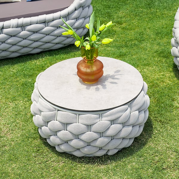 Free Shipping on Tatta 4 Pieces Textilene Rope Woven Outdoor Sectional