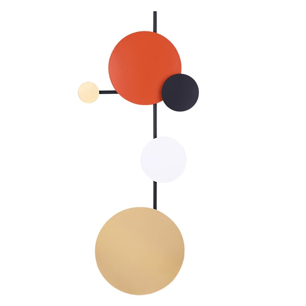 Modern Geometric Round Wall Decor Wall Hanging Metal Art