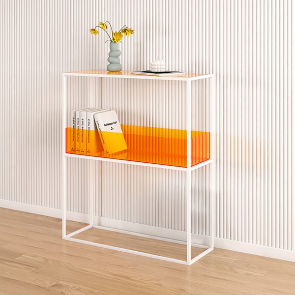 2Tier Modern Simple Shelves Standing Storage Shelf Homary UK