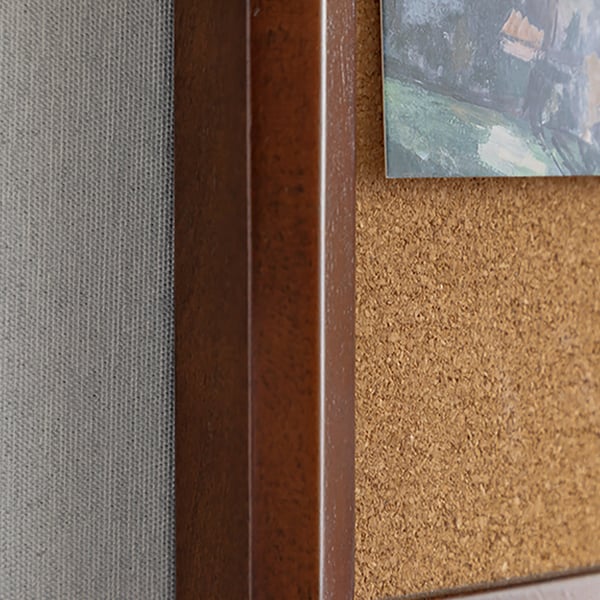 Rustic Pinboard Cork Board Key & Mail Organizer with HooksHomary