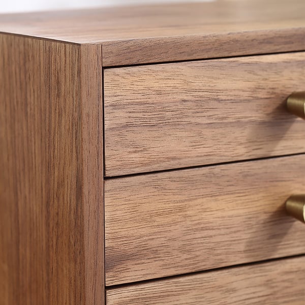 4 Drawers Walnut Classic Jewelry Box Jewelry Organiser Case Homary UK