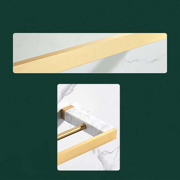 600mm Golden Bathroom Towel Rack Wall Mount Towel RailsHomary