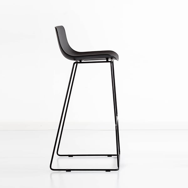 900mm Black Bar Stool Counter Height with PP seat and Steel FrameHomary