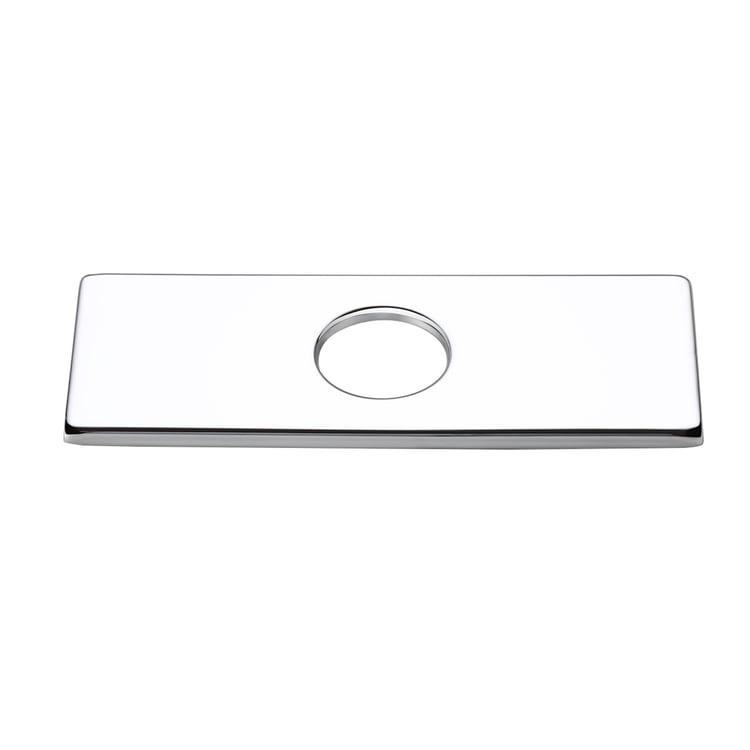 Square Escutcheon Plate Bathroom Vanity Sink Faucet Hole Cover Deck Plate Polished Chrome