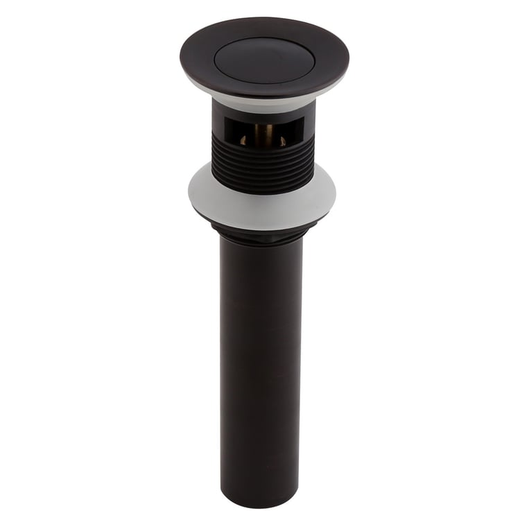 Antique Black Pop Up Drain with Overflow for Bathroom Sink Solid Brass