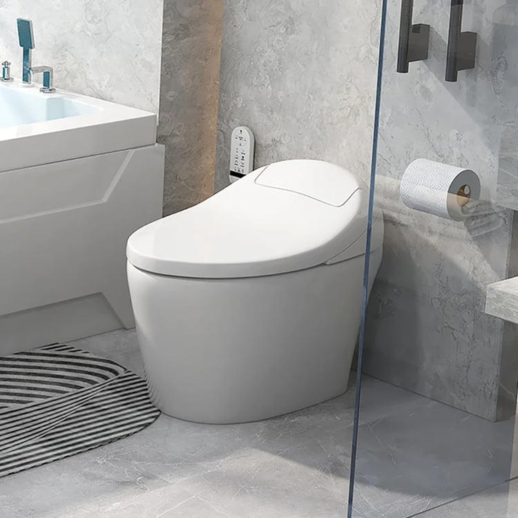 Automatic Flushing Smart Bidet Toilet with Multi-Function 1.32 GPF, CEC Registered