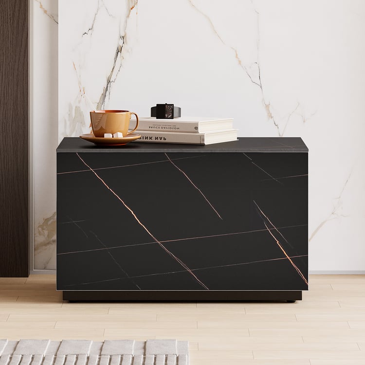 Noční stolek ze slinutého kamene s 1 zásuvkou