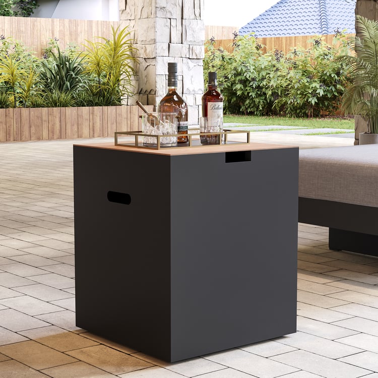 Axis Square metal propane gas brazier (49 cm high)