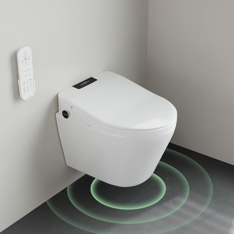 Couvercle de toilette intelligent en forme de U avec ouverture automatique du couvercle