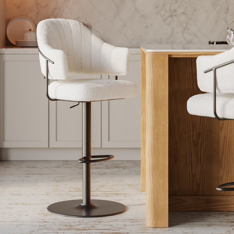 Moderní nastavitelná pultová stolička Boucle s otočnou základnou