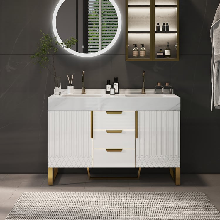 Aro Meuble de salle de bain double vasque 120 cm