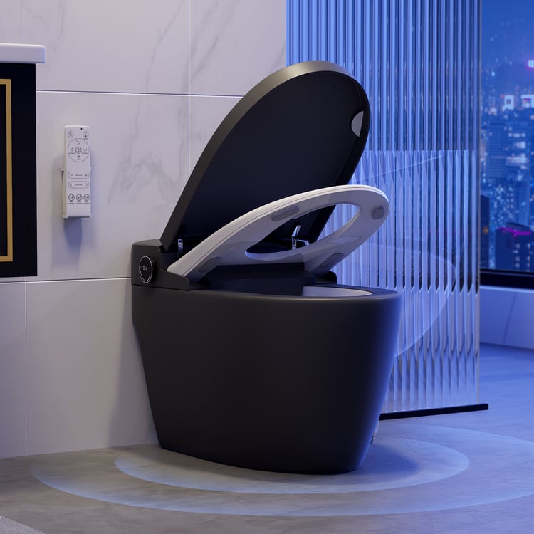 Hynova AX6 automatisch slim bidettoilet met uitschakelbare spoeling | Automatische ontgeuring