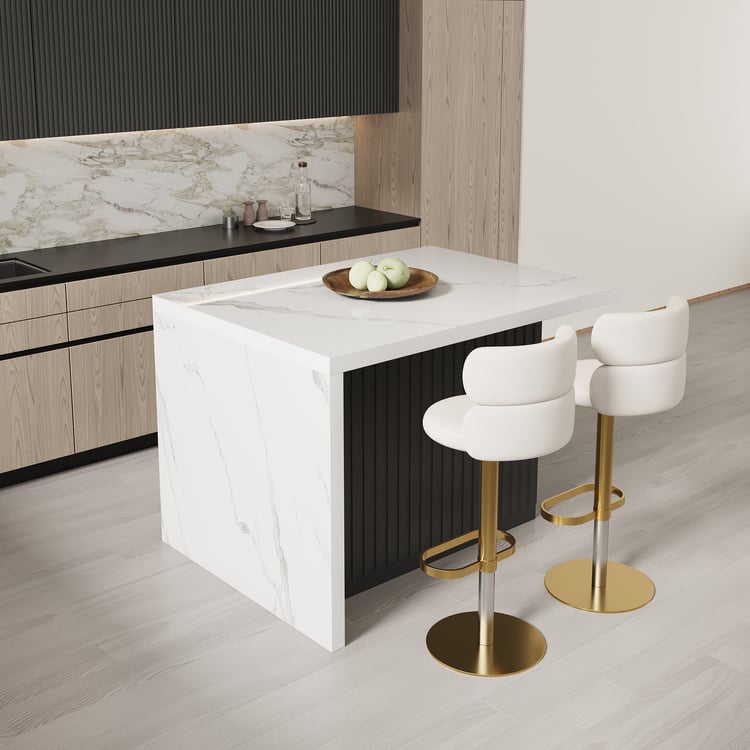 1270 mm Kitchen Islands Marmurowy fornirowany blat czarny nowoczesny z szafką kuchenną do przechowywania