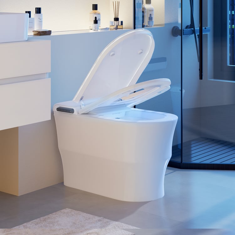 WC automatico con bidet intelligente Nexin con schermo in schiuma e aromaterapia