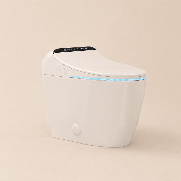Toilette automatique à bidet intelligente Hynova AX2 Pro avec aromathérapie, 4,8 L, blanc