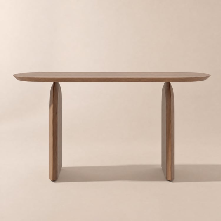 Table à manger ovale en bois de noyer Tintica de 59 pouces, 4 places