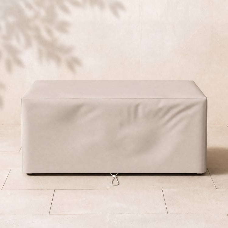 Tevara Outdoor 600D Tough Canvas Waterproof Patio Furniture Covers in Ivory