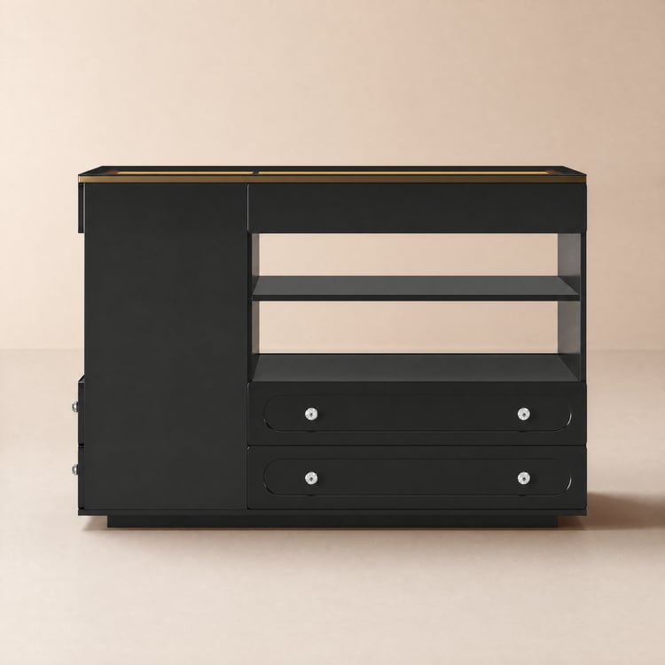 Commode et îlot de 1200 mm W avec armoire de rangement pour bijoux, lampe LED
