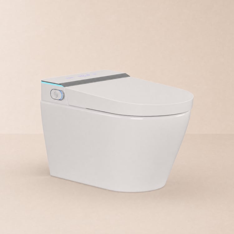 WC-douche mural intelligent avec fonction complète et efficacité d'économie d'eau