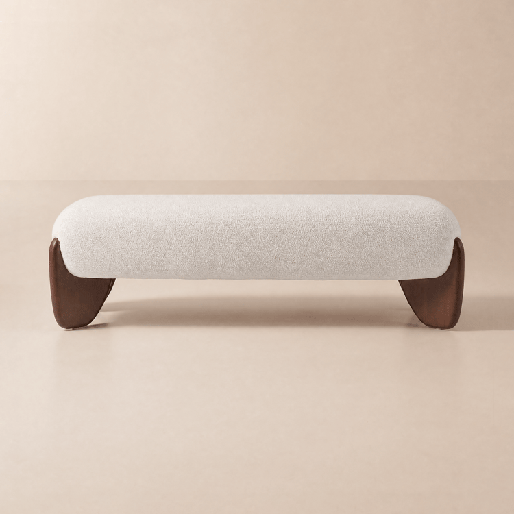 Banc de chambre rembourré Curva Boucle