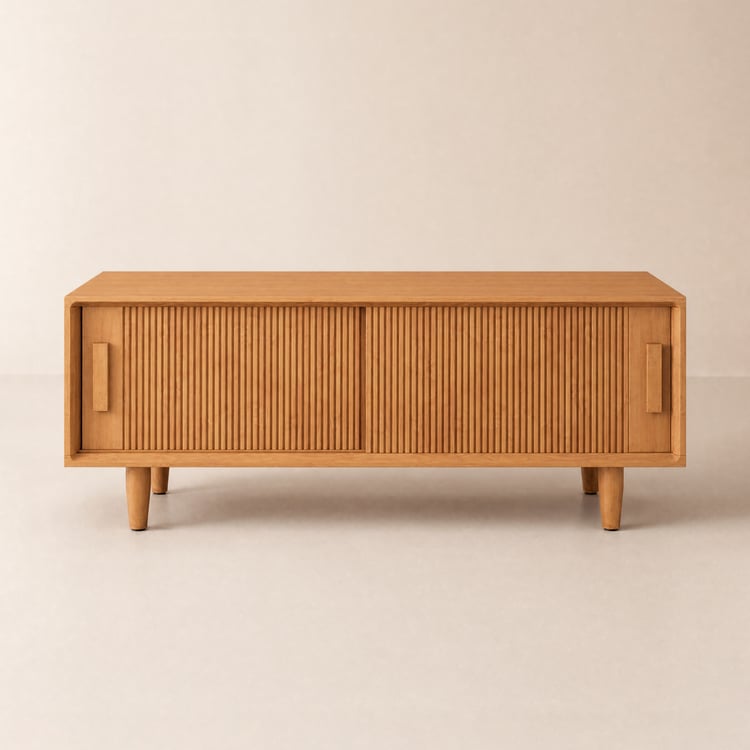1200mm Solid Rubberwood Natural Entryway Bench with Storage