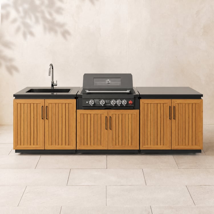 【美品】カーテン　五洋インテックス　インハウス　キューリオ　IH41803 Tevara Outdoor Kitchen Island 3-Piece Set with 48,000 BTU Built-in